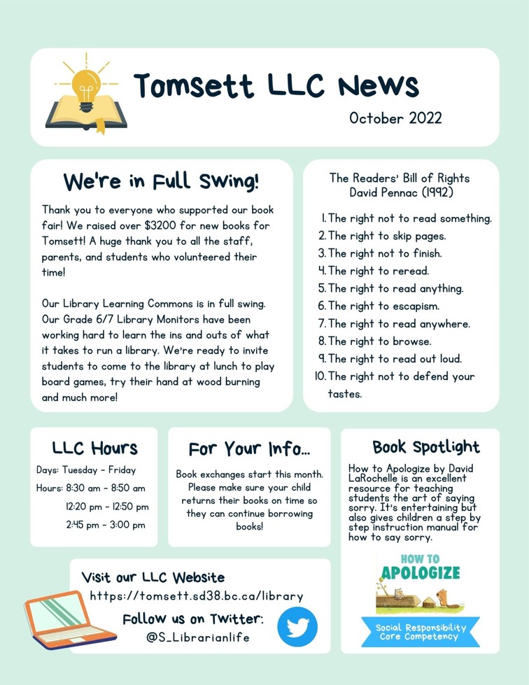 Tomsett newsletter