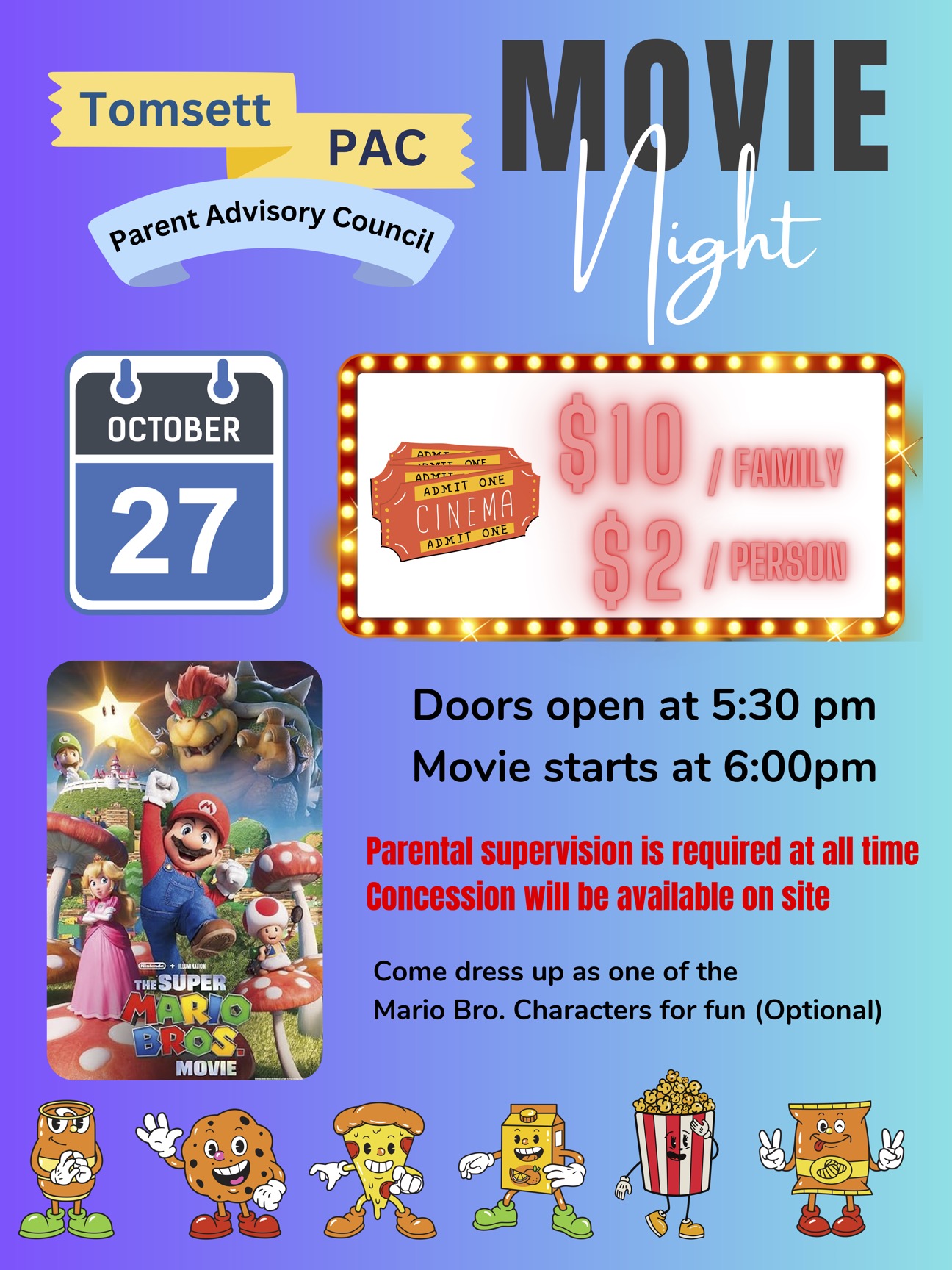 Movie Night Info