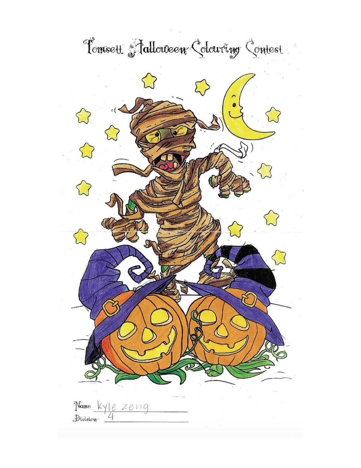 Halloween Colouring Contest Winners | Tomsett Elementary School