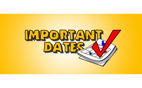 Important Dates for 2021 - 2022 School Year